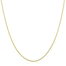 14k Yellow Gold Thin Motif Round Omega Necklace-2