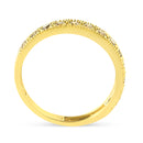 IGI Certified 1/2 Cttw Diamond 10K Yellow Gold Prong Set Beaded Milgrain Band Style Ring (J-K Color, I2-I3 Clarity) - Size 7-2