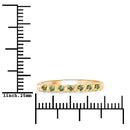 0.16 Carat Genuine Green Diamond 14K Yellow Gold Ring (I1-I2)-3
