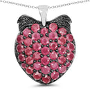 4.51 Carat Genuine Ruby .925 Sterling Silver Pendant-1