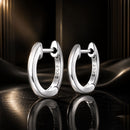 925 Sterling Silver Plated Black Gold Earrings for Women-1