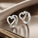 925 Sterling Silver Plated White Gold Earrings for Women-2