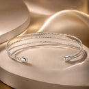 925 Sterling Silver White Gold Plated Bracelet for Women-2