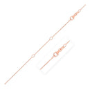 Double Extendable Cable Chain in 14k Rose Gold (1.0mm)-3