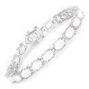 10.26 Carat Genuine Opal .925 Sterling Silver Bracelet-1