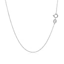 14k White Gold Cable Link Chain 0.5mm-3