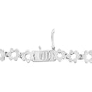 IGI Certified 14K White Gold 8.0 Cttw Pave Set Round-Cut Diamond Cluster Graduating Riviera Statement Necklace (H-I Color, I1 Clarity)-5