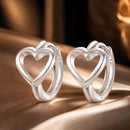925 Sterling Silver Plated White Gold Earrings for Women-1