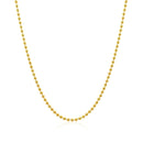 14k Yellow Gold Bead Chain 1.5mm-2