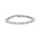 14K White Gold 2.0 Cttw Baguette and Princess-Cut Diamond Tennis Bracelet (H-I Color, SI1-SI2 Clarity) - 7"-5