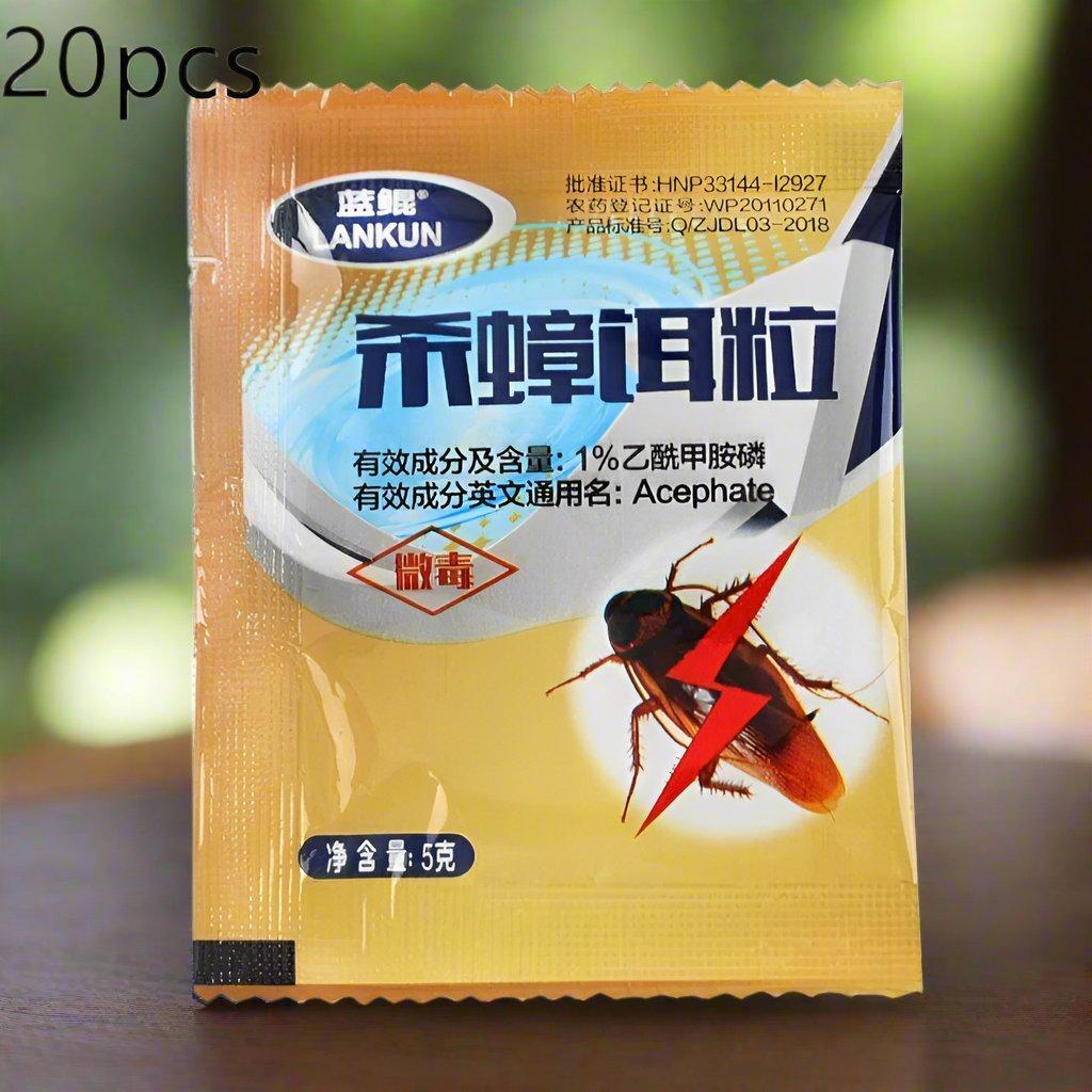 20/100 PCS Non-Toxic Cockroach Bait 🪳 | Acephate Formula for Effective Roach Control 🚫 | Safe Pest Solution 🌱