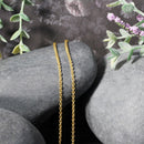 14k Yellow Gold Forsantina Lite Cable Link Chain 1.9mm-4