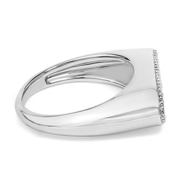 14K Yellow Gold Plated Sterling Silver Diamond Accent Infinity Ring - 0