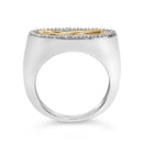 14K Yellow Gold Plated Sterling Silver Diamond Accent Infinity Ring-5