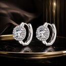 925 Sterling Silver White Gold Plated CZ Earrings for Women-1