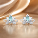 925 Sterling Silver Earrings with Pavé CZ and White Gold Plating, Size 0.9*1.3 cm for Women-1