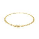 3.2mm 14k Yellow Gold Mariner Link Anklet-3