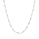 14k White Gold Singapore Chain 1.5mm-2