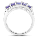 1.90 Carat Genuine Tanzanite .925 Sterling Silver Ring-2