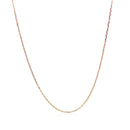 18k Rose Gold Diamond Cut Cable Link Chain (0.75 mm)-2