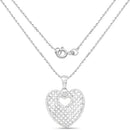 0.52 Carat Genuine White Diamond .925 Sterling Silver Pendant-2
