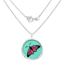 29.50 Carat Genuine Emerald .925 Sterling Silver Pendant-2