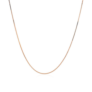 18k Rose Gold Classic Box Chain (0.60 mm) - 0