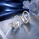 925 Sterling Silver Moissanite 0.3ct Earrings Size 1.2*0.6cm for Women-2