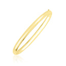10k Yellow Gold Dome Style Shiny Bangle-1