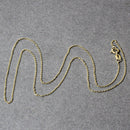 14k Yellow Gold Diamond Cut Cable Link Chain 0.8mm-5
