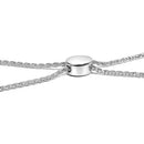 .925 Sterling Silver 1/2 Cttw Diamond Double Wave Bolo Bracelet-2