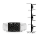 0.30 Carat Genuine Black Diamond .925 Sterling Silver Ring-3