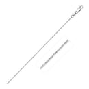 14k White Gold Lumina Pendant Chain 0.9mm-1