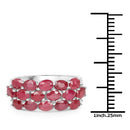 3.52 Carat Genuine Ruby .925 Sterling Silver Ring-3