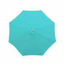 11ft Market Patio Umbrella 8 Rib Replacement Canopy Aruba Turquoise-1