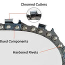 16 Inch Chain 3/8 LP .050 57 DL For S57 Echo CS290 CS300 CS305 CS306 CS310 CS370 CS400 CS352 Chainsaw # 91VXL057G 91PXL057G 91PX57CQ-5