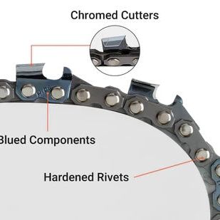 Hipa 12 Inch Chain 3/8 LP .043 45 DL For DeWalt DCCS620B DCCS620P1 Black Decker LCS1240 Husqvarna H38 120i T535iXP 535iXP 536LiXP Chainsaw 61PMM3 45