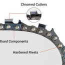 Hipa 12 Inch Chain 3/8 LP .043 45 DL For DeWalt DCCS620B DCCS620P1 Black Decker LCS1240 Husqvarna H38 120i T535iXP 535iXP 536LiXP Chainsaw 61PMM3 45-5