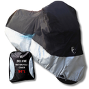 Heavy Duty Motorcycle Cover with Cable & Lock (XL) Black-1