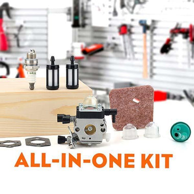 Hipa C1Q-S97 FS55 Carburetor Kit for Stihl FS 55 FS38 FS45 FS46 FC55 HL45 KM55 Engine Trimmer # C1Q-S186 C1Q-S187 C1Q-S53 C1Q-S291 4140-120-0619 - 0