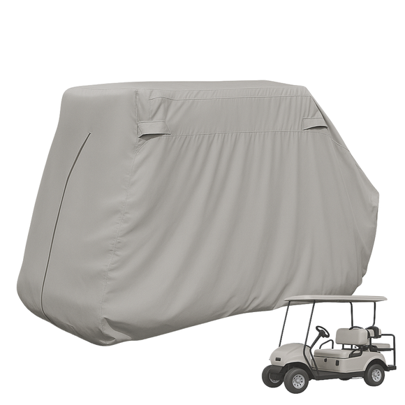 2+2 Passenger Golf Cart Storage Cover (4 Passenger Short Roof 58") Grey