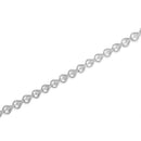 .925 Sterling Silver 1/4 Cttw Diamond Miracle-Set Teardrop Shaped 7â€ Link Bracelet (I-J Color, I3 Clarity)-3