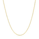 14k Yellow Gold Faceted Cable Link Chain 1.3mm-2