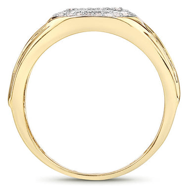 0.24 Carat Genuine White Diamond .925 Sterling Silver Ring - 0