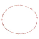 14K Rose Gold Plated 4.50 Carat Genuine Morganite .925 Sterling Silver Necklace-2