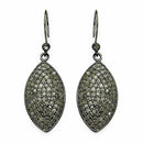 2.82 Carat Genuine Diamond .925 Sterling Silver Earrings-1