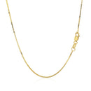 14k Yellow Gold Classic Box Chain 0.8mm-3