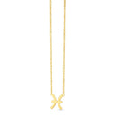 14K Yellow Gold Pisces Necklace-1