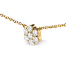 14K Yellow Gold 2.00 Cttw Diamond  Cluster 18" Station Necklace (I-J Color, I1-I2 Clarity)-4