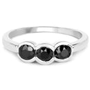1.16 Carat Genuine Black Diamond .925 Sterling Silver Ring-3